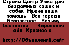 Строим Центр Умка для бездомных кошек и собак! Нужна ваша помощь - Все города Бесплатное » Возьму бесплатно   . Кировская обл.,Красное с.